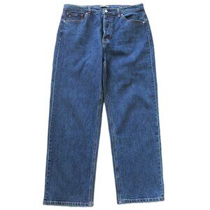 SCOTCH & SODA “The Highest Rise” Straight Leg “Sky” Jeans in Dark Indigo (10/12)